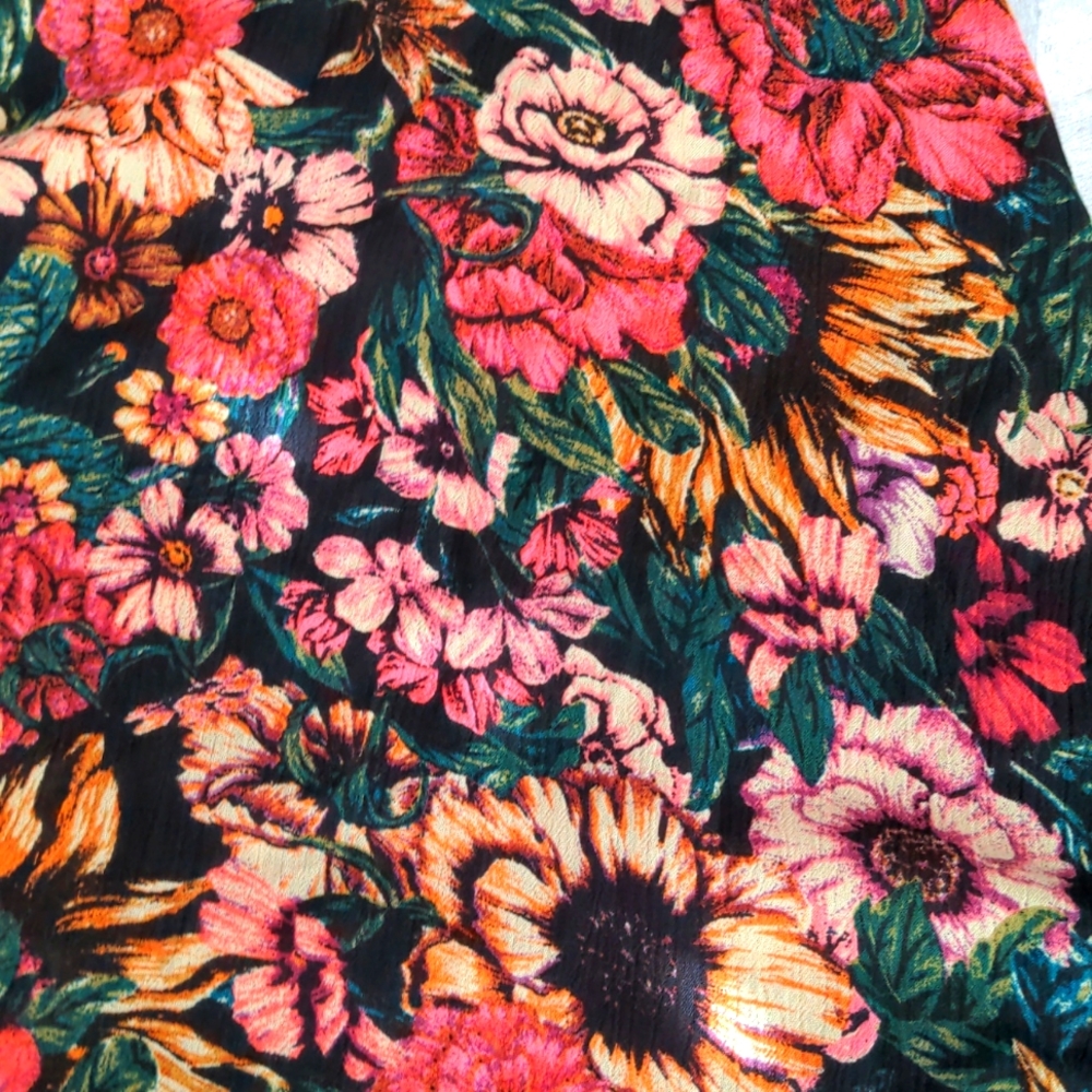 Billabong Sunflower Floral Dress Size Medium - Picture 11 of 11
